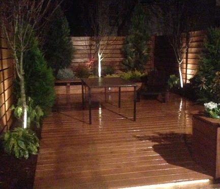 NYC  townhouse rear yard landscape design renovation with New York Plantings Garden Designers and Landscape contracting